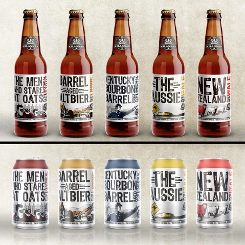 Beer label with the title 'Craft brewery label concept'