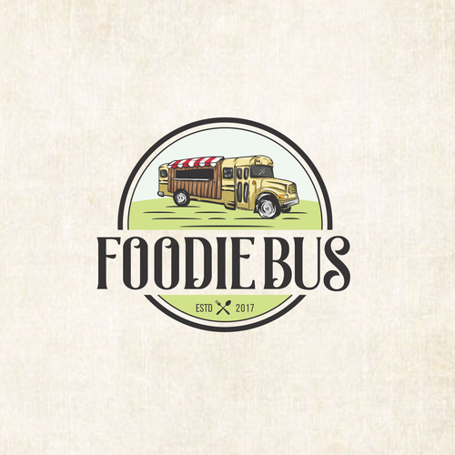 Food truck design with the title 'Classic Vintage Logo'