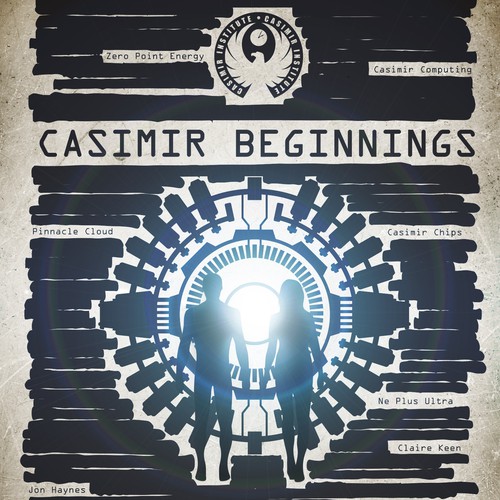 Science-fiction book cover with the title 'Book cover about time travel.'