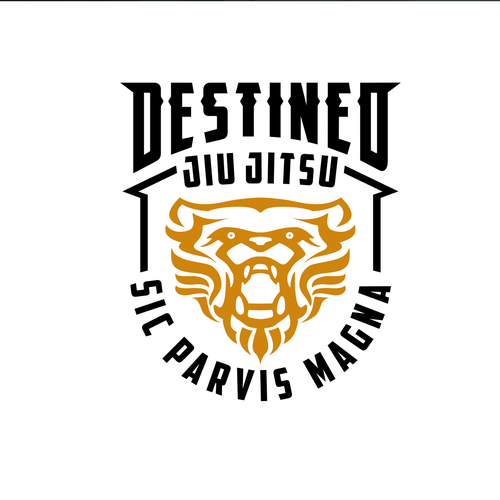 Jiu-jitsu logo with the title 'DESTINED JIU JITSU'