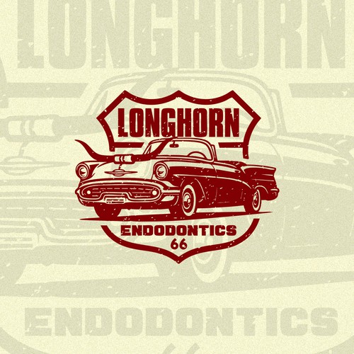 Cowboy logo with the title 'Vintage logo'