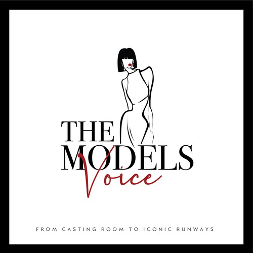 Chanel logo with the title 'Logo for a podcast cover '