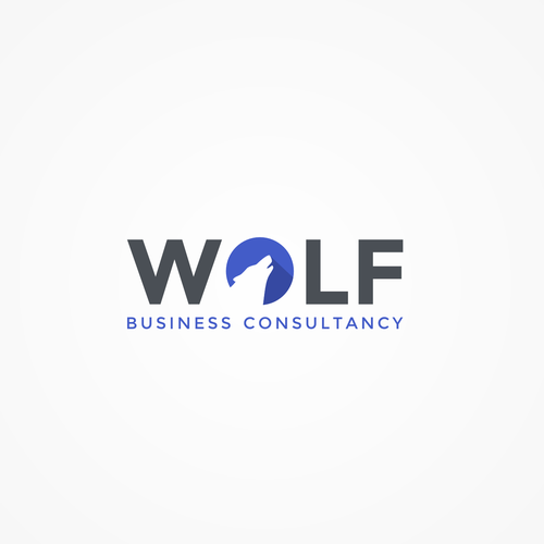 Wolf logo with the title 'Design for "Wolf"'