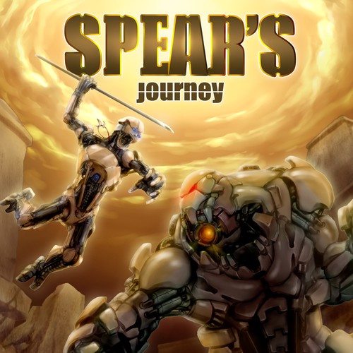 Concept art design with the title 'Sci-fi cover book design'