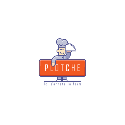Chef brand with the title 'Logo design for new restaurant : PLOTCHE'