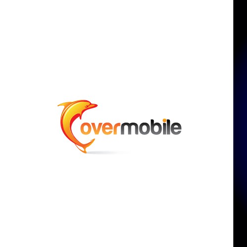 海豚标志与标题“新标志需要Overmobile”