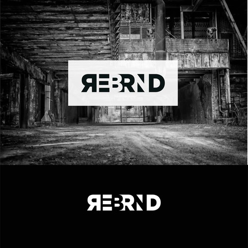 Electronic music logo with the title 'DJ electronic music logo convept'