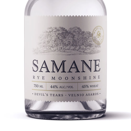 Clean label with the title 'Samane'