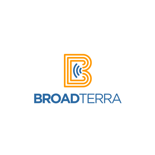Telecommunications logo with the title 'Broadterra'