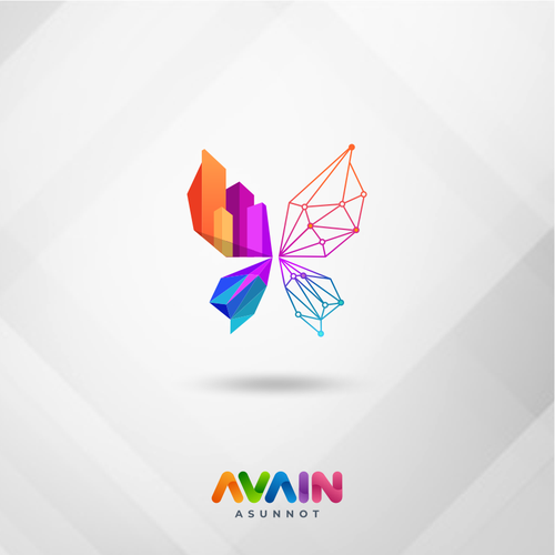Logo with the title 'AVAIN Butterfly Logo'
