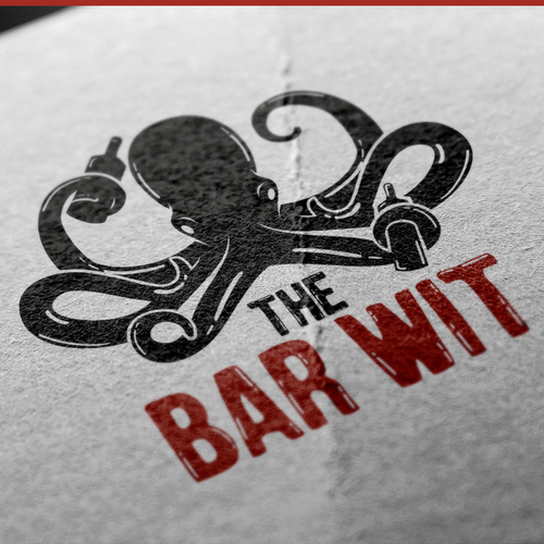 Bottle design with the title 'Create a Pirate Logo for a Bartending Company!'