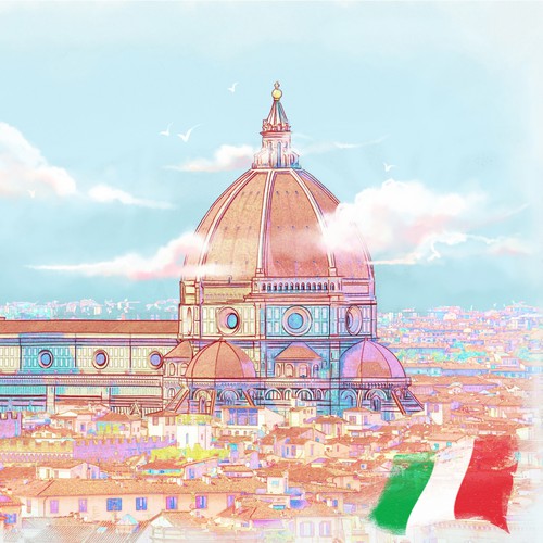 Dream artwork with the title 'Italy'