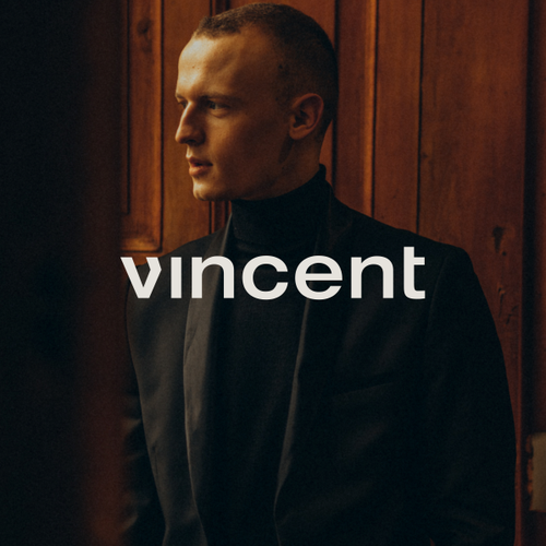 Brand logo with the title 'vicent'