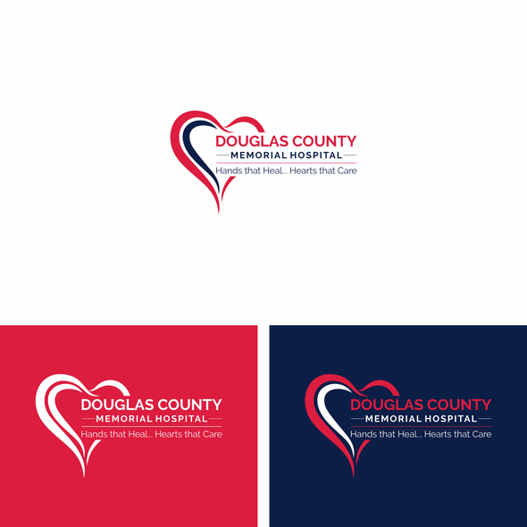 Health and wellness logo with the title 'Logo design for Douglas County Memorial Hospital'