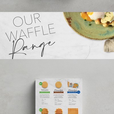 Flyer design for Australian Waffle Company