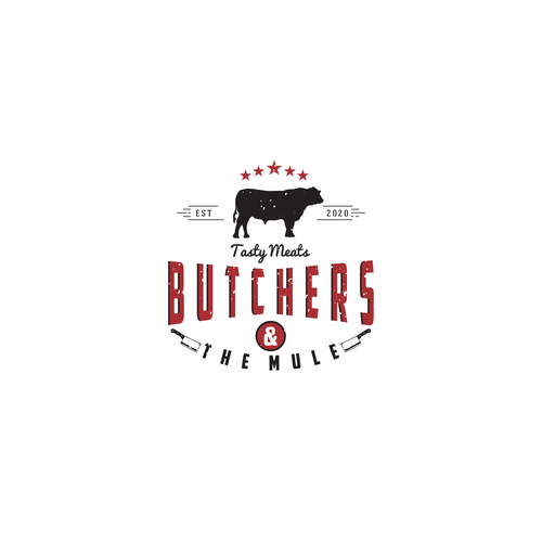 Hipster brand with the title 'Butcher The Mule '
