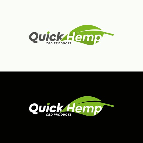 Minimalist logo with the title 'QUICK HEMP'
