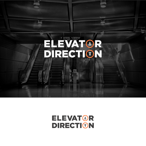 Button logo with the title 'Logo Concept for Elevator Company'