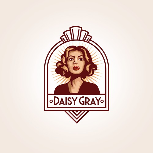 Art Nouveau design with the title 'Art nouveau inspired logo'