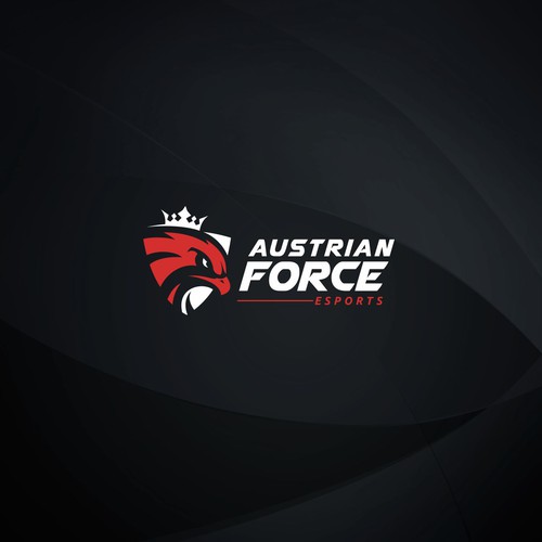 Esports logo with the title 'Austrian Force Esports'