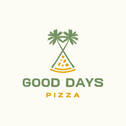 Palm tree logo with the title 'Florida Pizza Joint'