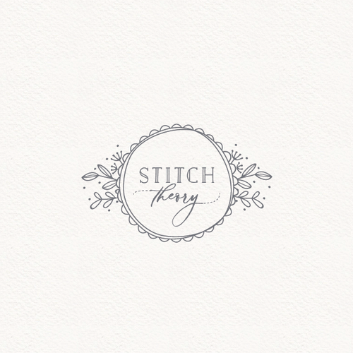 Boho logo with the title 'logo for stitch theory'