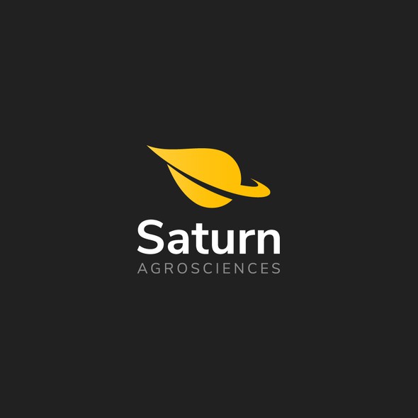 Saturn logo with the title 'Logo for a new food system innovator'