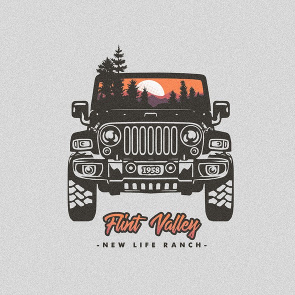 Jeep design with the title 'Flint Valley'
