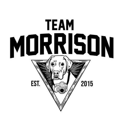 Labrador design with the title 'Design for a college-style Hoodie'