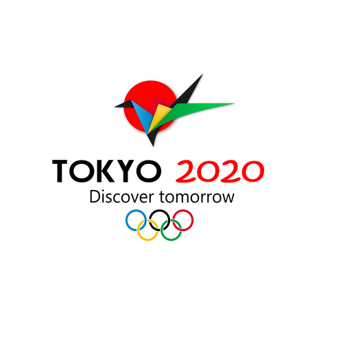 Origami logo with the title 'Tokyo 2020'