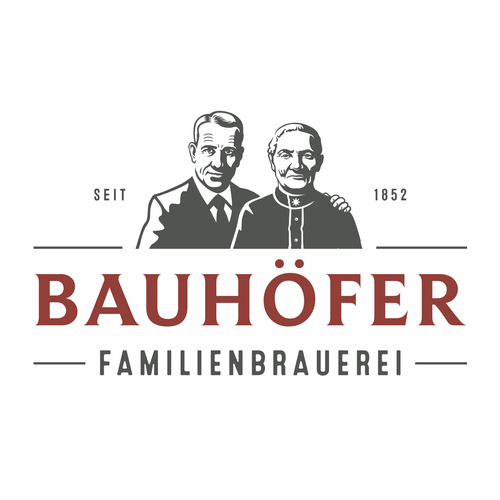 German logo with the title 'Bauhöfer Familienbrauerei'