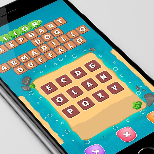 Word design with the title 'word game'