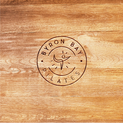 Pilates logo with the title 'Byron Bay Pilates co.'