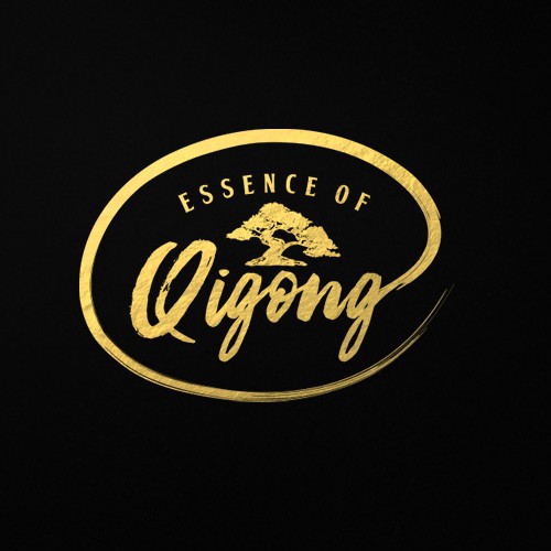 Black design with the title 'Hand drawn, brush style logo'