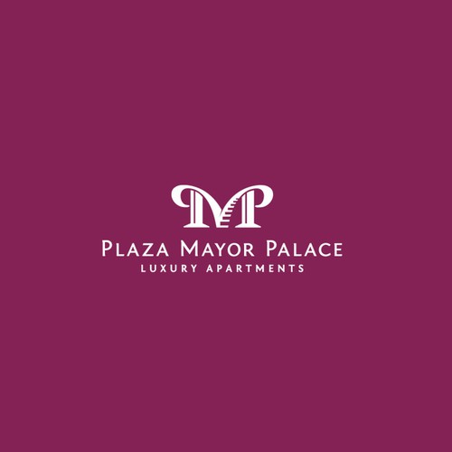 Palace design with the title 'Plaza Mayor Palace logo'