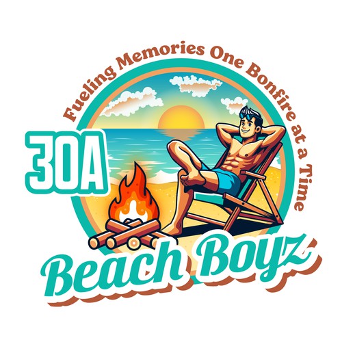 Boy logo with the title '30A Beach Boyz'