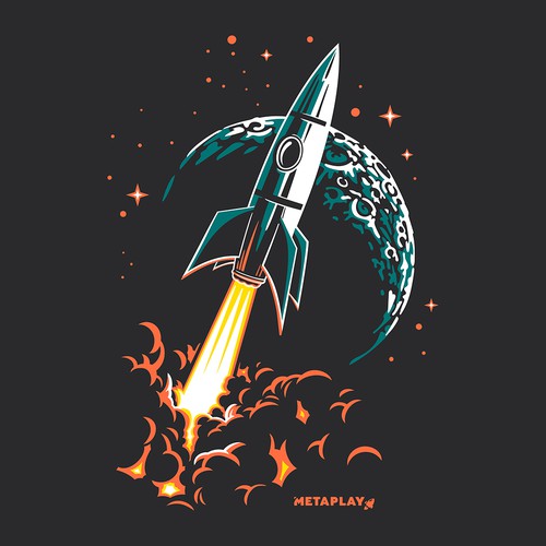 Moon design with the title 'Lift off'