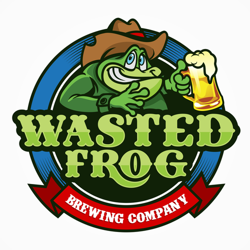 Frog design with the title 'Exciting Logo for New Craft Beer Microbrewery!'