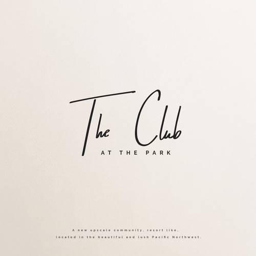 Community design with the title 'Create a Clean Modern Logo for a New Apartment Community'