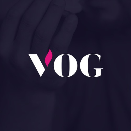 Bold brand with the title 'Bold Elegant Wordmark for VOG VAPE Disposable Pen'