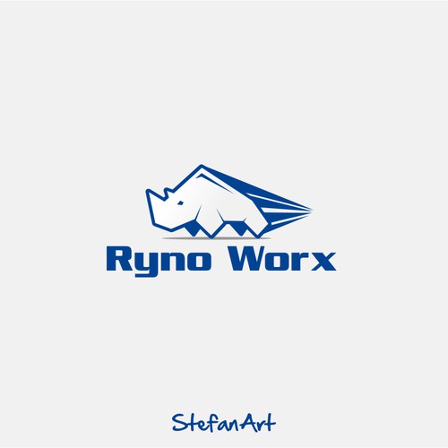 Rhino logo with the title 'logo for sealcoating industry'