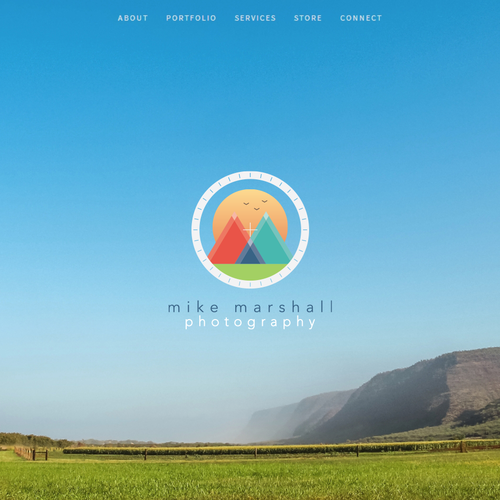 3D color logo with the title 'Mike Marshall Photography Logo'