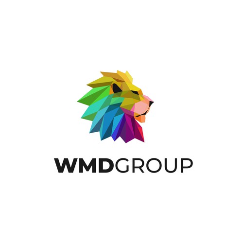 King design with the title 'WMD Group Logo Design'