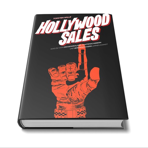 Drawing book cover with the title 'Hand drawn book cover'