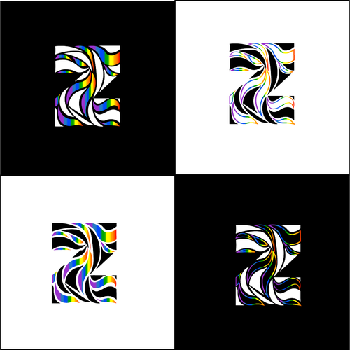 Log logo with the title 'Professional yet colourful logo for children's book publisher Rainbow Zebra'