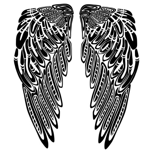 Aztec design with the title 'Tattoo design'