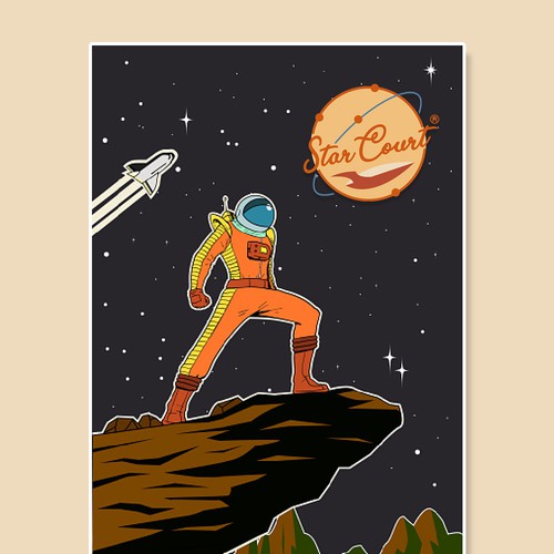 EPS design with the title 'StarCourt Logo design'