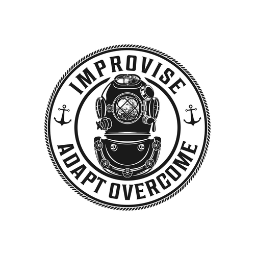 Scuba logo with the title 'Improvise Adapt Overcome'