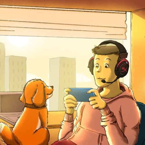 Background illustration with the title 'Music Bg'