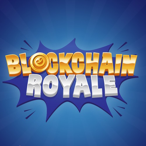 Coin design with the title 'Blockchain Royale'